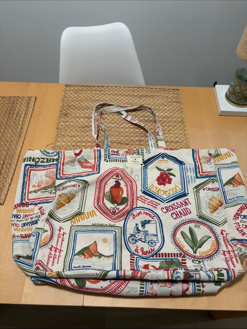 Sezane x Farm Rio Oversized Tote bag